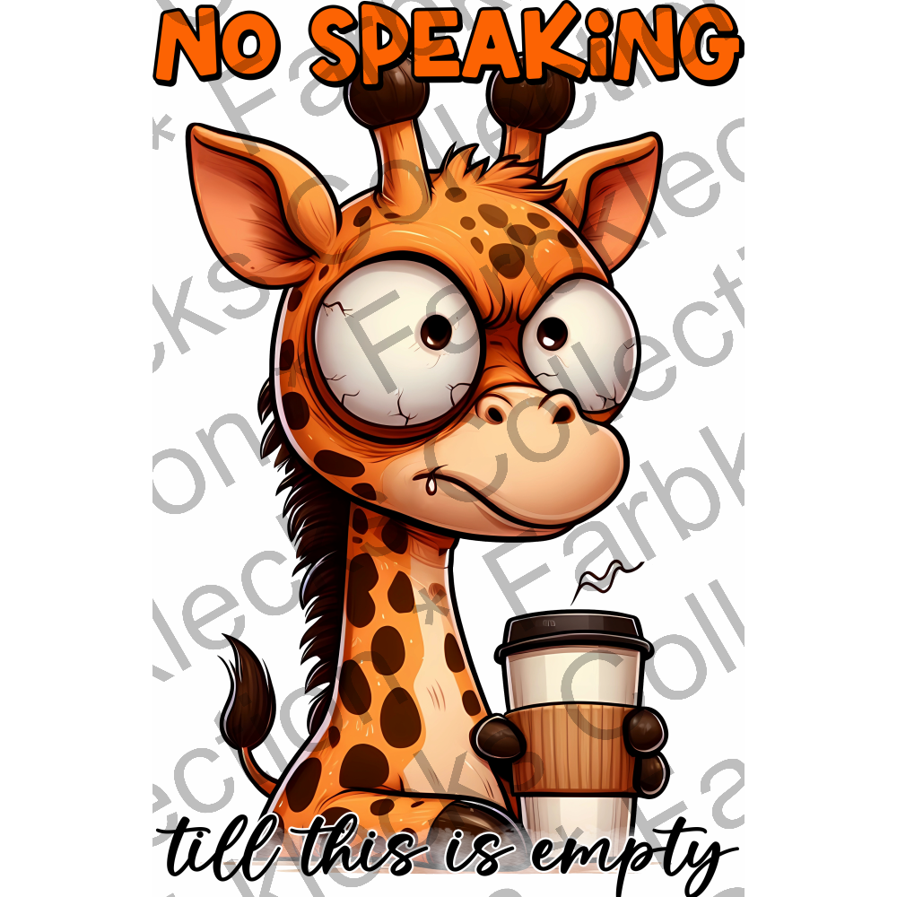 Motivtransfer 5516 Lustige Giraffe No Speaking