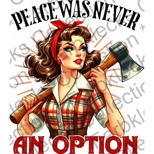 Motivtransfer 5563 Pinup Peace was never