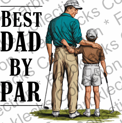 Motivtransfer 5575 Golf Best dad by par