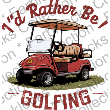 Motivtransfer 5576 Golf id rather be golfing