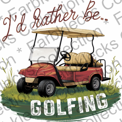 Motivtransfer 5583 Golf id rather be golfing