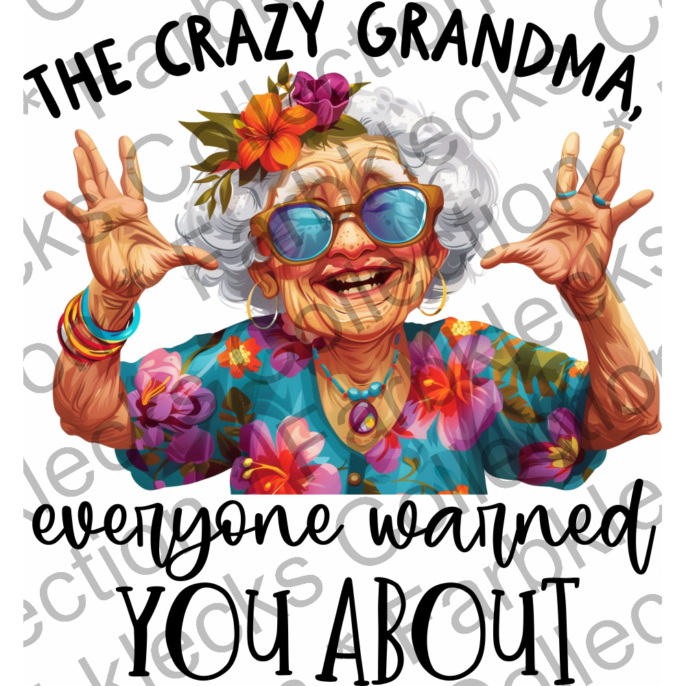 Motivtransfer 5643 crazy grandma