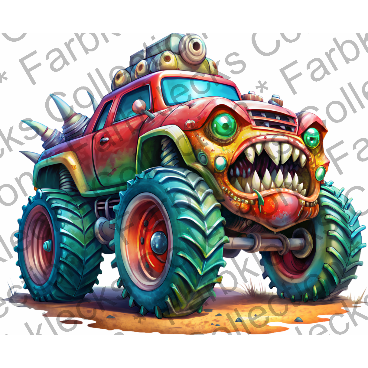 Motivtransfer 5717 Monster Truck Orange