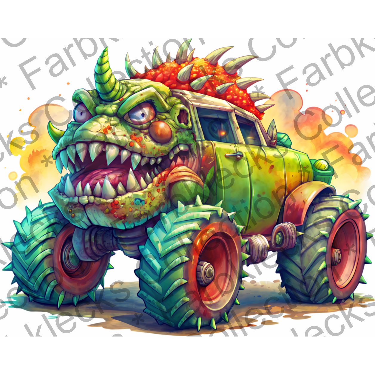 Motivtransfer 5718 Monster Truck grün