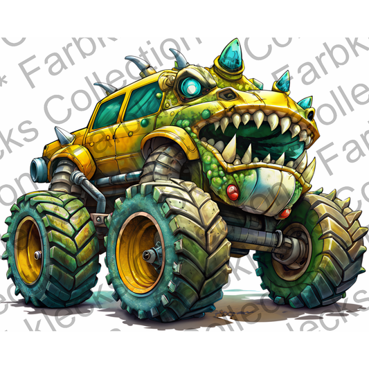 Motivtransfer 5719 Monster Truck gelb