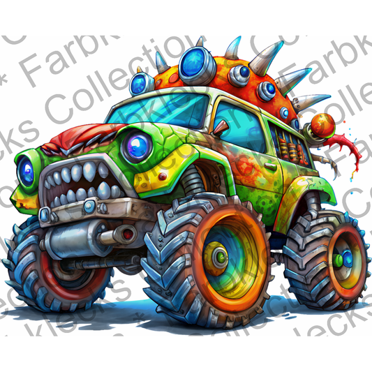 Motivtransfer 5721 Monster Truck grün