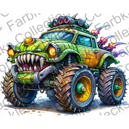 Motivtransfer 5722 Monster Truck grün