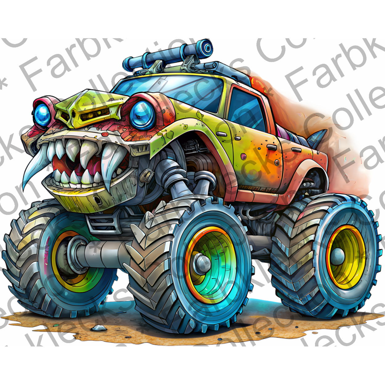 Motivtransfer 5723 Monster Truck bunt