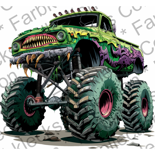 Motivtransfer 5727 Monster Truck grün hoch