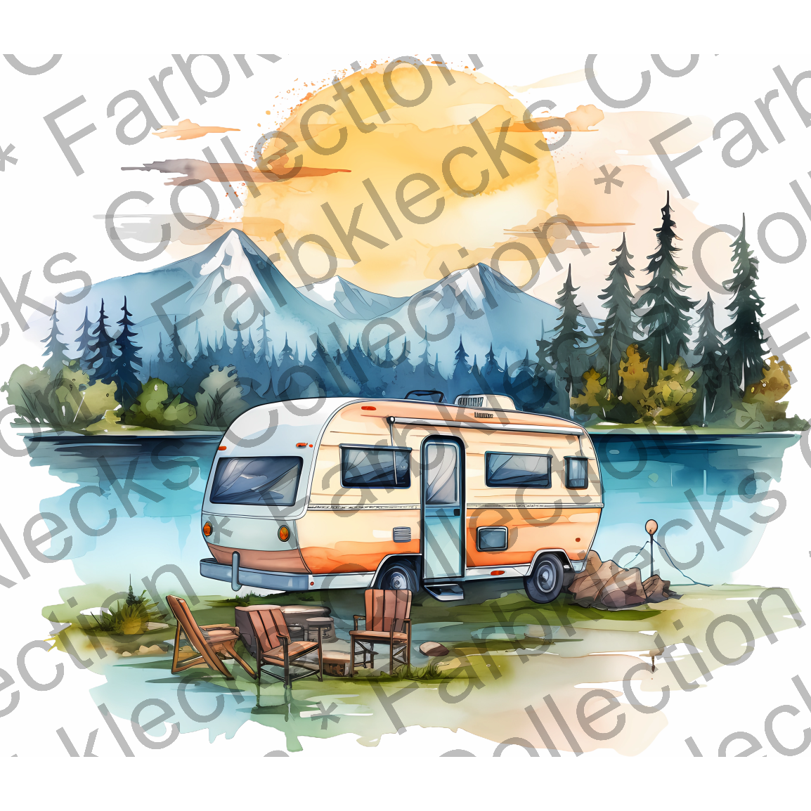 Motivtransfer 5760 Camper am See