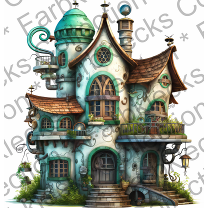 Motivtransfer 5981 Steampunk Haus