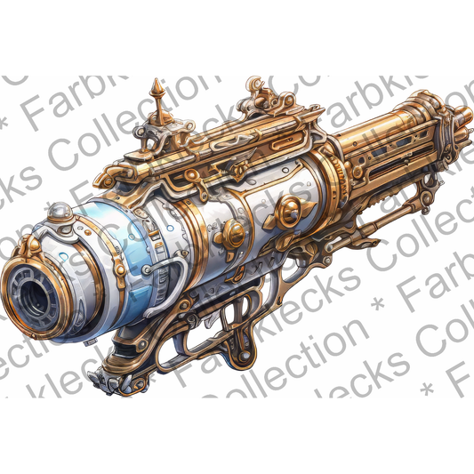 Motivtransfer 5982 Steampunk Waffe