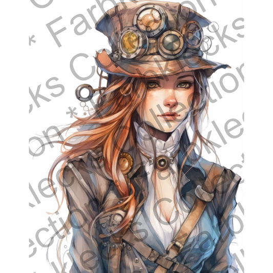 Motivtransfer 5985 Steampunk Frau