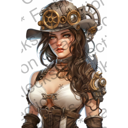 Motivtransfer 5986 Steampunk Frau