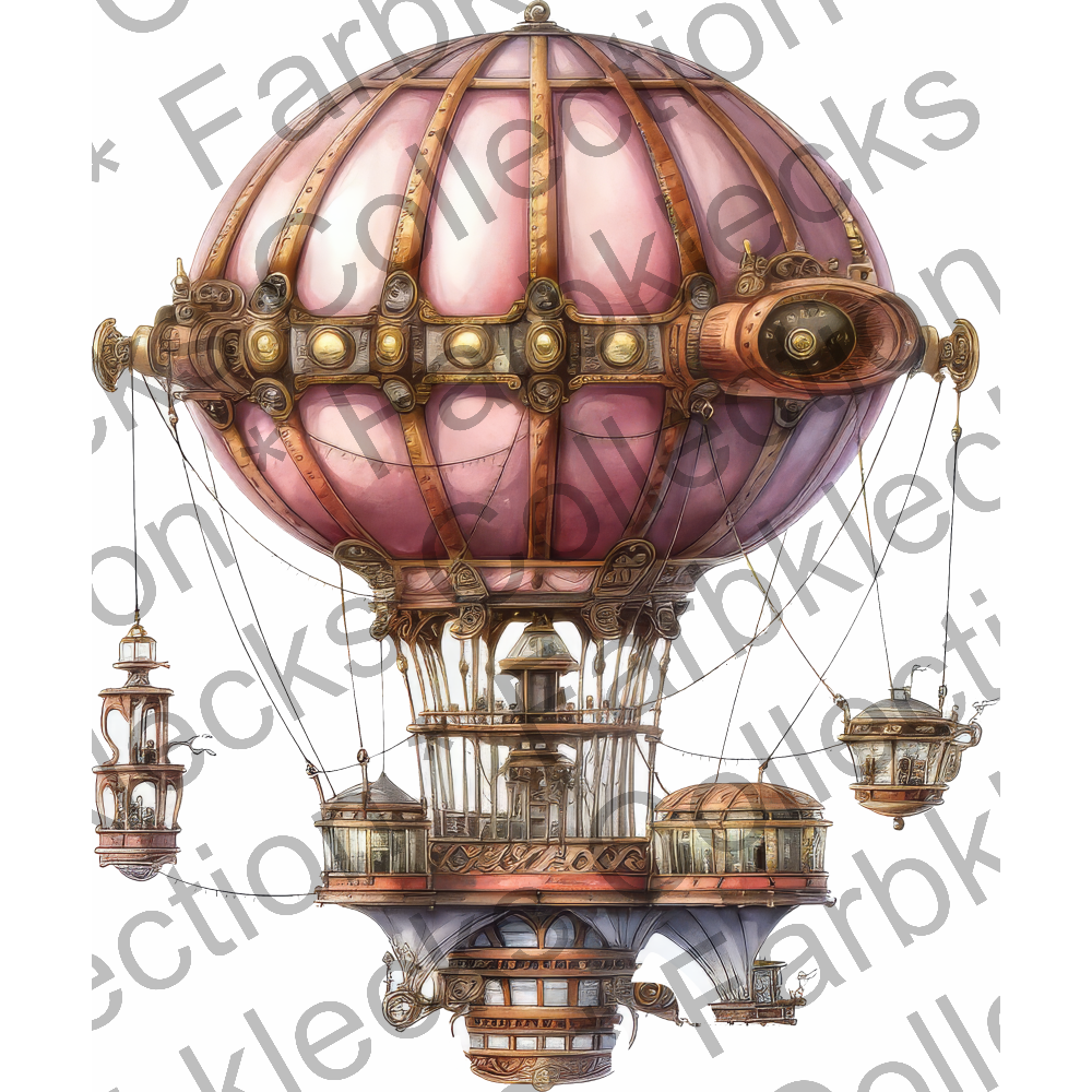 Motivtransfer 5987 Steampunk Ballon