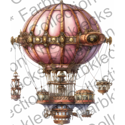 Motivtransfer 5987 Steampunk Ballon