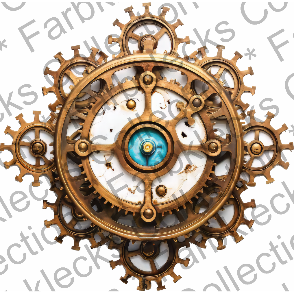 Motivtransfer 6001 Steampunk Getriebe