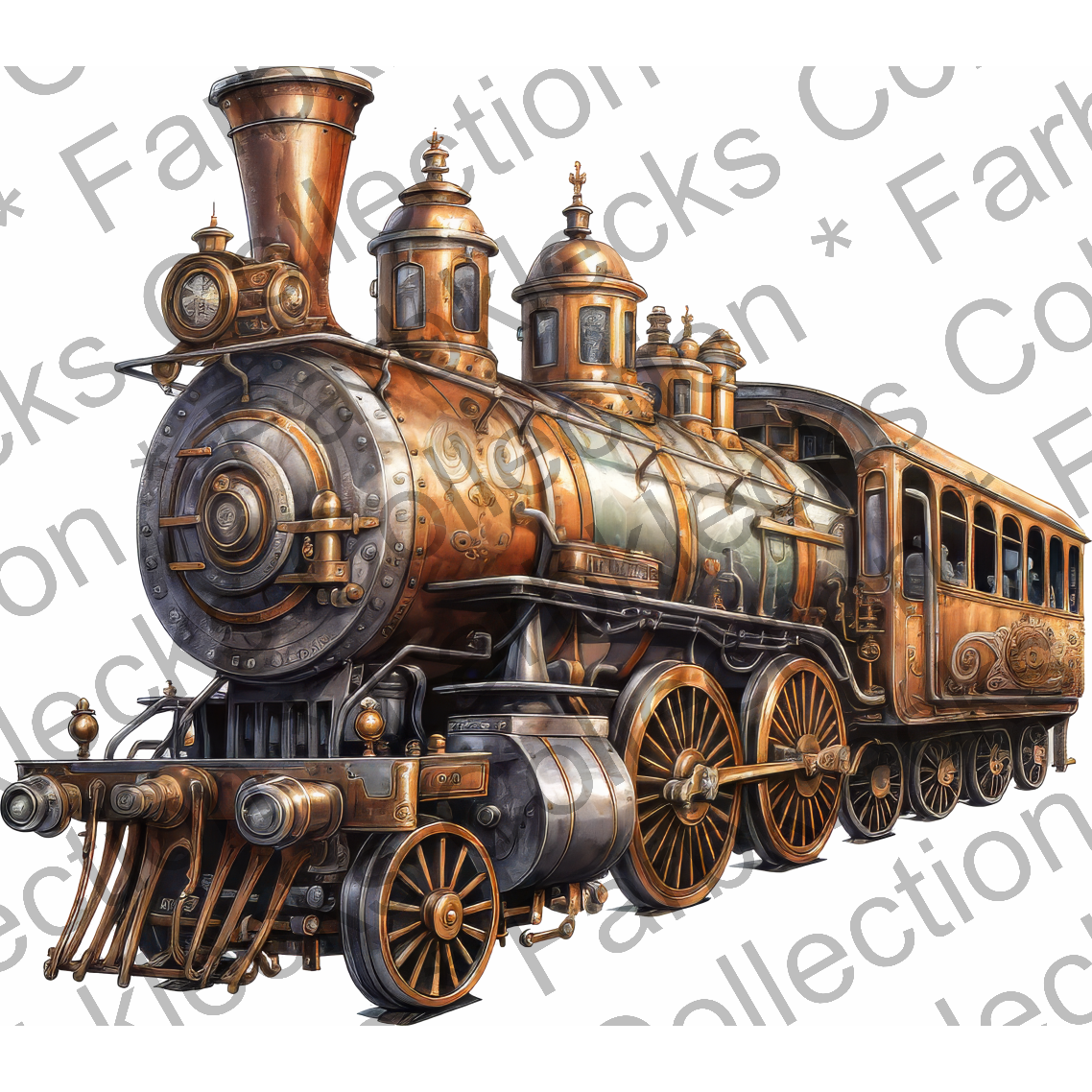 Motivtransfer 6003 Steampunk Zug