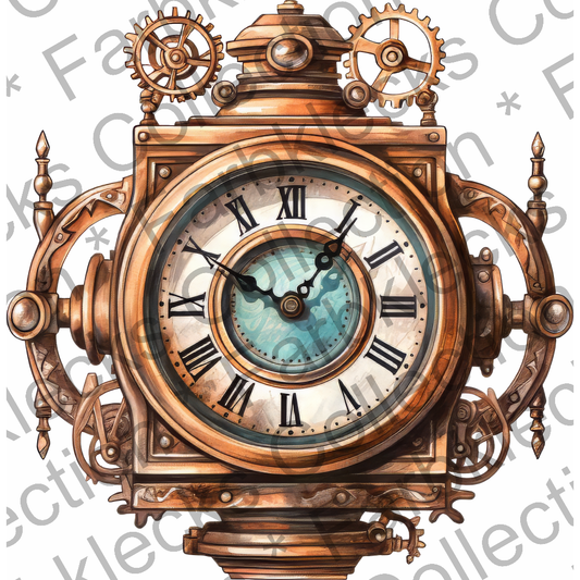 Motivtransfer 6004 Steampunk Uhr