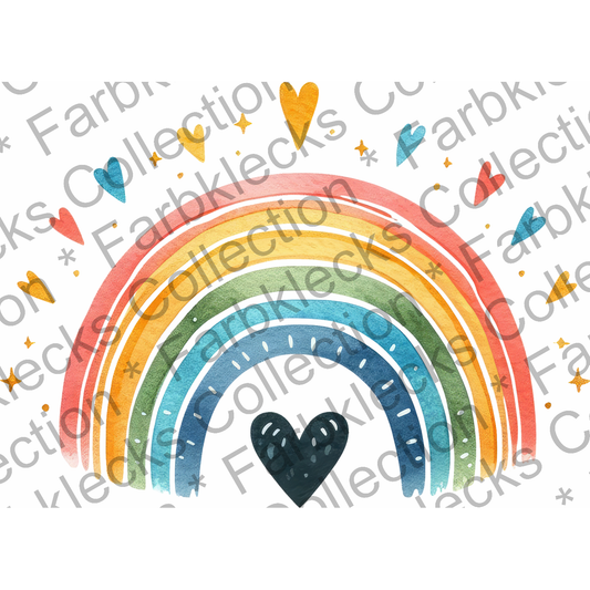 Motivtransfer 6066 Boho Regenbogen