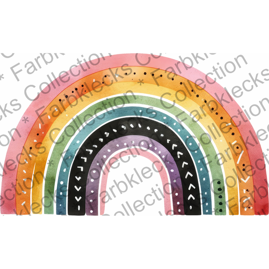 Motivtransfer 6074 Boho Regenbogen