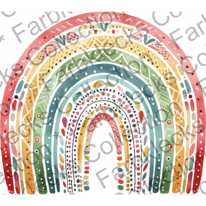 Motivtransfer 6075 Boho Regenbogen