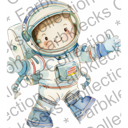 Motivtransfer 6085 Kleiner Astronaut mit Raumanzug