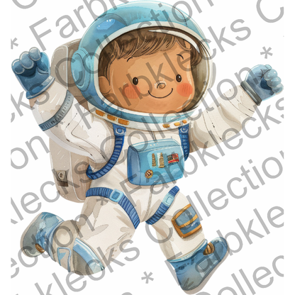 Motivtransfer 6089 Kleiner Astronaut rennt