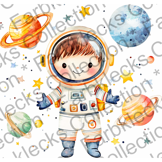 Motivtransfer 6519 Astronaut mit Planeten