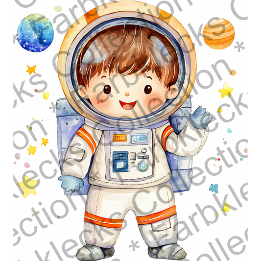 Motivtransfer 6521 Astronaut mit Planeten