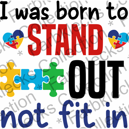 Motivtransfer 6845 I was born to stand