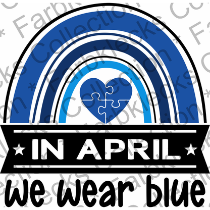 Motivtransfer 6847 In April we wear blue