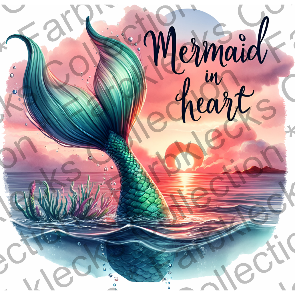 Motivtransfer 7474 Mermaid in heart