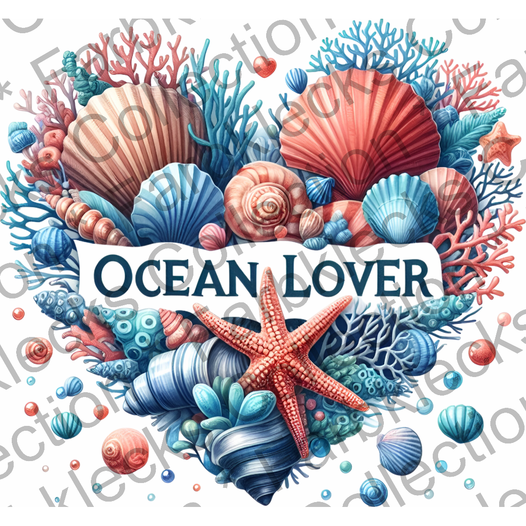 Motivtransfer 7497 Ocean Lover heart