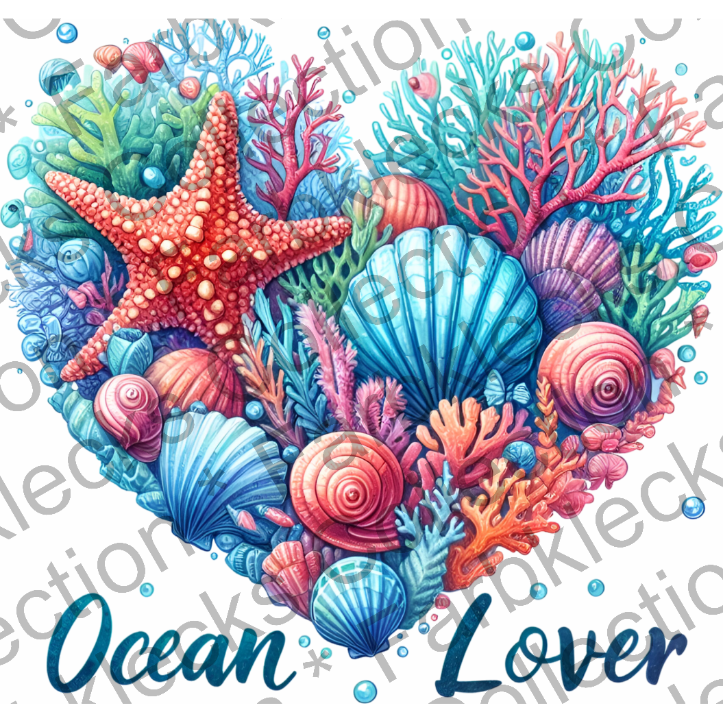 Motivtransfer 7522 Ocean lover heart