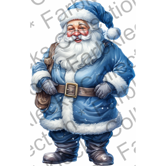 Motivtransfer 7732 Santa in blau