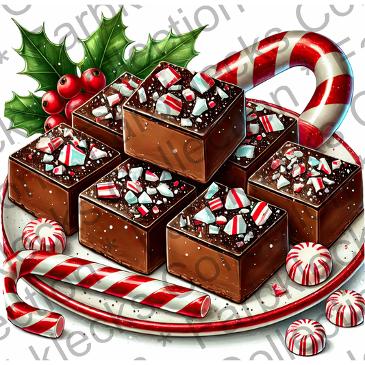 Motivtransfer 8402 Weihnachtliche Leckereien Brownies