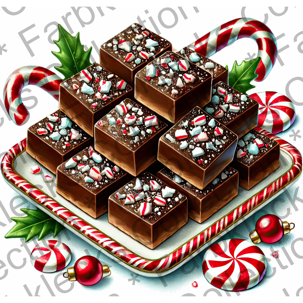 Motivtransfer 8404 Weihnachtliche Leckereien Brownies