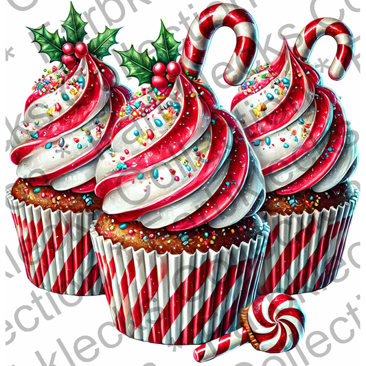 Motivtransfer 8410 Weihnachtliche Leckereien Cupcakes