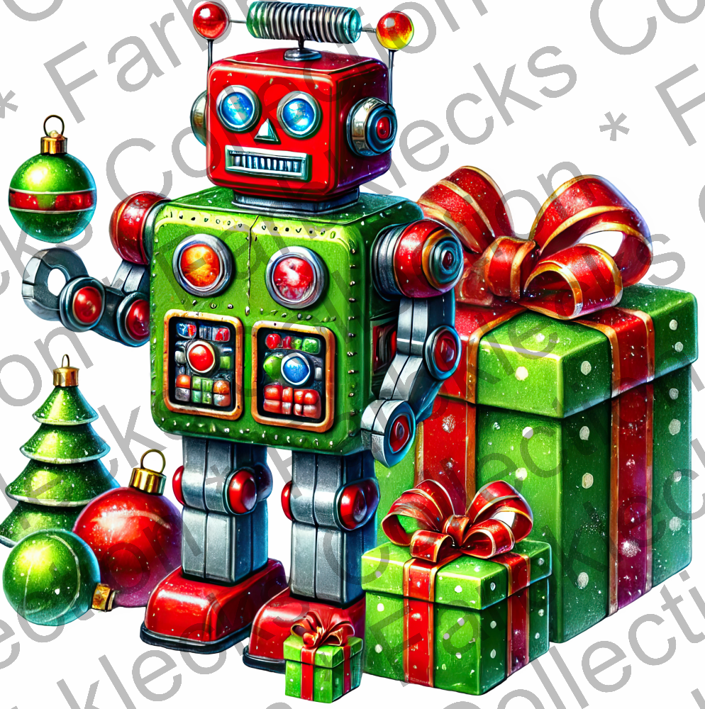 Motivtransfer 8504 Roboter mit Geschenken