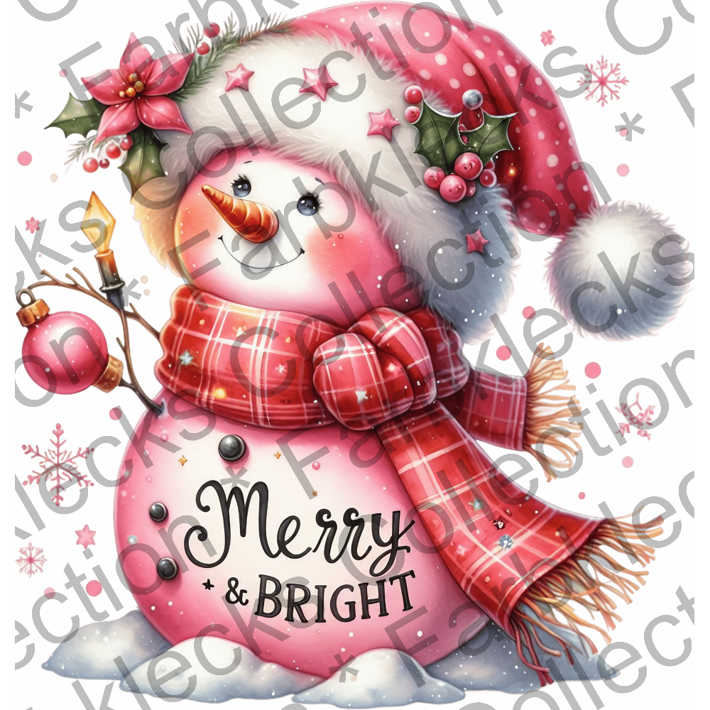 Motivtransfer 8628 Schneefrau Merry and Bright