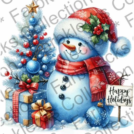 Motivtransfer 8632 Schneemann Happy Holidays