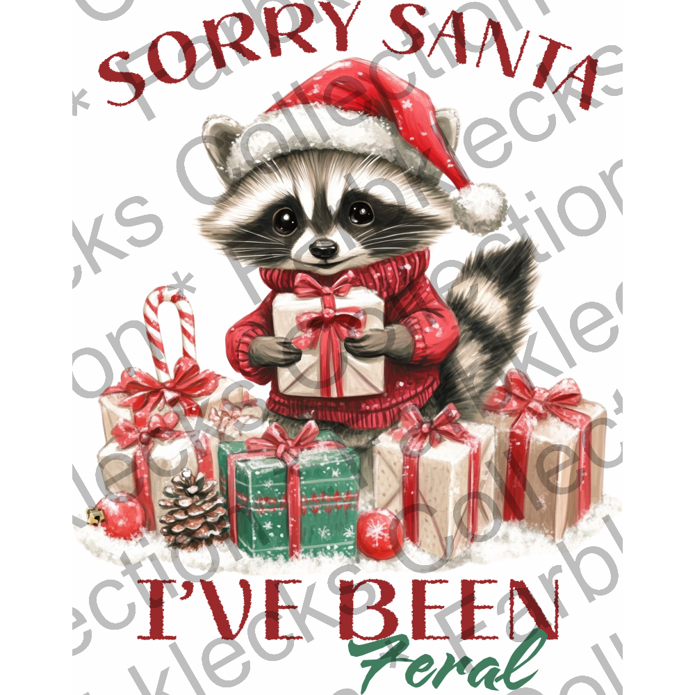 Motivtransfer 8743 Retro Sorry Santa