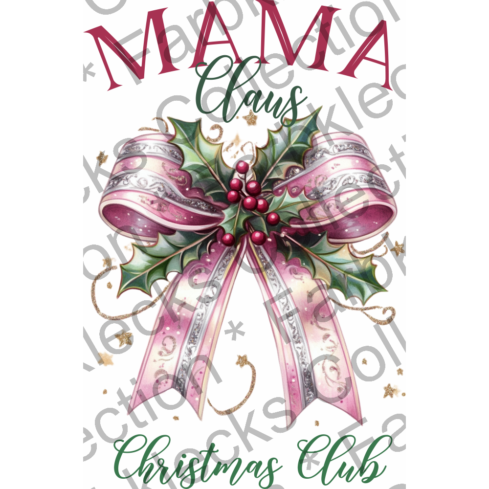 Motivtransfer 8749 Retro Mama Claus