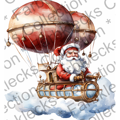 Motivtransfer 8782 Santa im Ballon