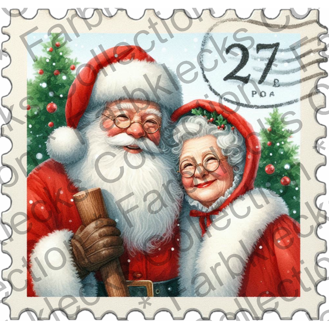 Motivtransfer 8816 Mr. And Mrs. Claus Briefmarke