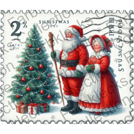 Motivtransfer 8818 Mr. And Mrs. Claus Briefmarke