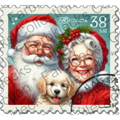 Motivtransfer 8819 Mr. And Mrs. Claus Briefmarke