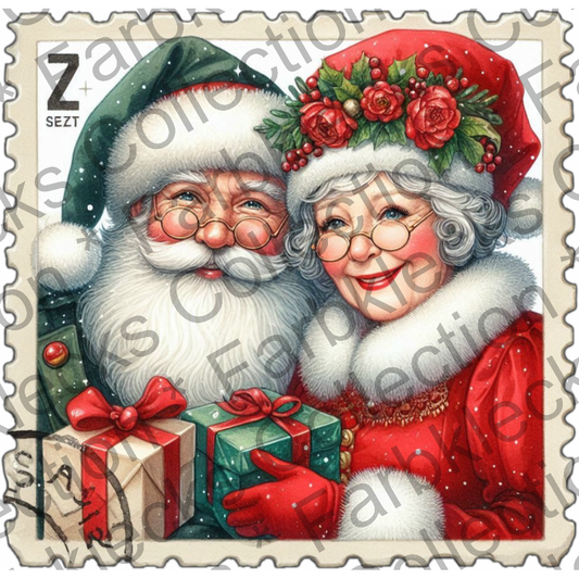 Motivtransfer 8820 Mr. And Mrs. Claus Briefmarke