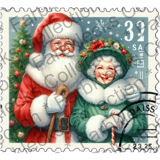 Motivtransfer 8822 Mr. And Mrs. Claus Briefmarke